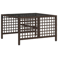 Thumbnail for 3-tlg. Garten-Ecksofa-Set mit Kissen Braun Poly Rattan