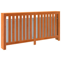 Thumbnail for Heizkörperverkleidung Wachsbraun 169x19x84 cm Massivholz Kiefer