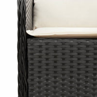 Thumbnail for 5-tlg. Garten-Essgruppe mit Kissen Schwarz Poly Rattan