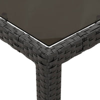 Thumbnail for 5-tlg. Garten-Essgruppe mit Kissen Schwarz Poly Rattan