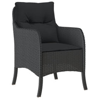 Thumbnail for 7-tlg. Garten-Essgruppe mit Kissen Schwarz Poly Rattan