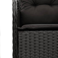 Thumbnail for 7-tlg. Garten-Essgruppe mit Kissen Schwarz Poly Rattan