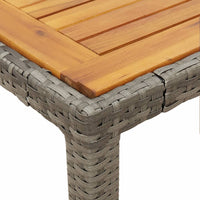 Thumbnail for 7-tlg. Garten-Essgruppe mit Kissen Grau Poly Rattan