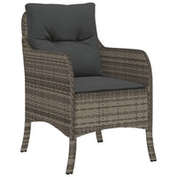 Thumbnail for 9-tlg. Garten-Essgruppe mit Kissen Grau Poly Rattan