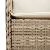 Thumbnail for 9-tlg. Garten-Essgruppe mit Kissen Beige Poly Rattan
