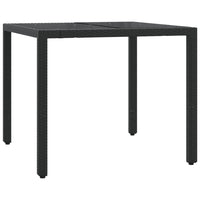 Thumbnail for 3-tlg. Bistro-Set mit Kissen Schwarz Poly Rattan