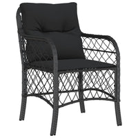 Thumbnail for 7-tlg. Garten-Essgruppe mit Kissen Schwarz Poly Rattan