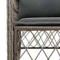 Thumbnail for 5-tlg. Garten-Essgruppe mit Kissen Grau Poly Rattan