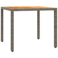 Thumbnail for 3-tlg. Bistro-Set mit Kissen Grau Poly Rattan