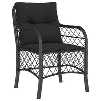 Thumbnail for 7-tlg. Garten-Essgruppe mit Kissen Schwarz Poly Rattan