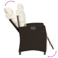 Thumbnail for 7-tlg. Garten-Essgruppe mit Kissen Braun Poly Rattan