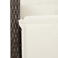 Thumbnail for 7-tlg. Garten-Essgruppe mit Kissen Braun Poly Rattan