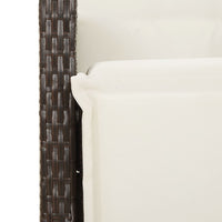 Thumbnail for 9-tlg. Garten-Essgruppe mit Kissen Braun Poly Rattan