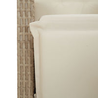 Thumbnail for 9-tlg. Garten-Essgruppe mit Kissen Beige Poly Rattan