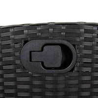Thumbnail for 9-tlg. Garten-Essgruppe mit Kissen Schwarz Poly Rattan