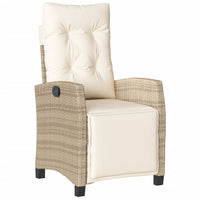 Thumbnail for 7-tlg. Garten-Essgruppe mit Kissen Beige Poly Rattan