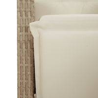 Thumbnail for 7-tlg. Garten-Essgruppe mit Kissen Beige Poly Rattan