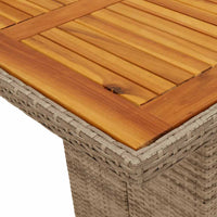 Thumbnail for 9-tlg. Garten-Essgruppe mit Kissen Beige Poly Rattan