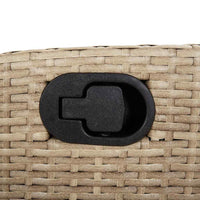 Thumbnail for 9-tlg. Garten-Essgruppe mit Kissen Beigemischung Poly Rattan