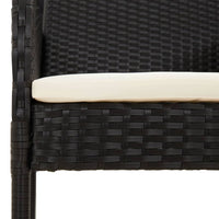 Thumbnail for 7-tlg. Garten-Essgruppe mit Kissen Schwarz Poly Rattan