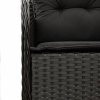 Thumbnail for 9-tlg. Garten-Essgruppe mit Kissen Schwarz Poly Rattan