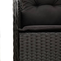 Thumbnail for 7-tlg. Garten-Essgruppe mit Kissen Schwarz Poly Rattan