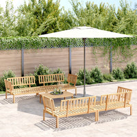 Thumbnail for 5-tlg. Garten-Sofagarnitur aus Paletten Massivholz Akazie