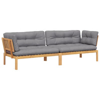 Thumbnail for Garten-Ecksofas aus Paletten 2 Stk mit Kissen Massivholz Akazie