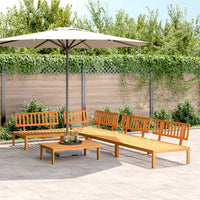 Thumbnail for 5-tlg. Garten-Sofagarnitur aus Paletten Massivholz Akazie