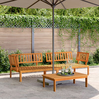 Thumbnail for Garten-Ecksofas aus Paletten 2 Stk. Massivholz Akazie