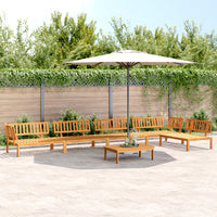 Thumbnail for 6-tlg. Garten-Sofagarnitur aus Paletten Massivholz Akazie