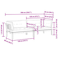 Thumbnail for Garten-Ecksofas aus Paletten mit Kissen 2 Stk Massivholz Akazie