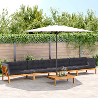 Thumbnail for 5-tlg. Garten-Sofagarnitur aus Paletten mit Kissen Akazienholz