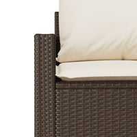 Thumbnail for 6-tlg. Garten-Sofagarnitur mit Kissen Braun Poly Rattan