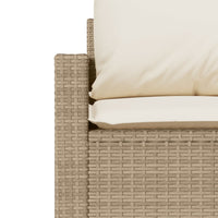 Thumbnail for 6-tlg. Garten-Sofagarnitur mit Kissen Beige Poly Rattan