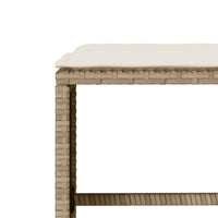 Thumbnail for 6-tlg. Garten-Sofagarnitur mit Kissen Beige Poly Rattan