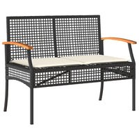 Thumbnail for 5-tlg. Garten-Essgruppe mit Kissen Schwarz Poly Rattan
