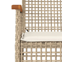 Thumbnail for 5-tlg. Garten-Essgruppe mit Kissen Beige Poly Rattan