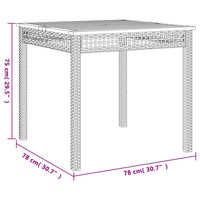 Thumbnail for 5-tlg. Garten-Essgruppe mit Kissen Beige Poly Rattan