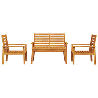 Thumbnail for 4-tlg. Garten-Lounge-Set Massivholz Akazie