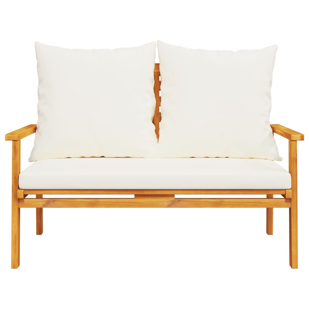 4-tlg. Garten-Lounge-Set mit Kissen Massivholz Akazie