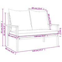 Thumbnail for 3-tlg. Garten-Lounge-Set mit Kissen Massivholz Akazie