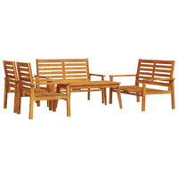 Thumbnail for 5-tlg. Garten-Lounge-Set Massivholz Akazie