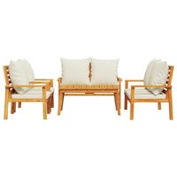 Thumbnail for 5-tlg. Garten-Lounge-Set mit Kissen Massivholz Akazie