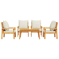 Thumbnail for 5-tlg. Garten-Lounge-Set mit Kissen Massivholz Akazie