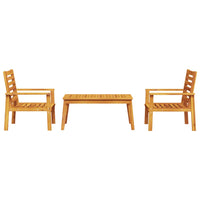 Thumbnail for 3-tlg. Garten-Lounge-Set Massivholz Akazie