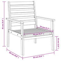 Thumbnail for 3-tlg. Garten-Lounge-Set Massivholz Akazie