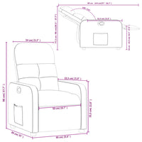 Thumbnail for Relaxsessel Hellgrau Stoff