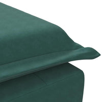 Thumbnail for Massage-Chaiselongue mit Nackenrolle Dunkelgrün Samt