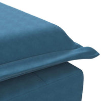 Thumbnail for Massage-Chaiselongue mit Nackenrolle Blau Samt